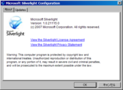 Silverlight - Configuration - About